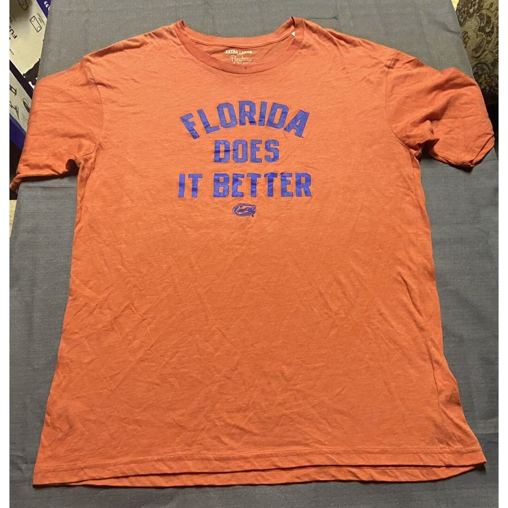 Florida Does it Better Florida Gators Orange Graphic Crew Neck Tee Pressbox XL